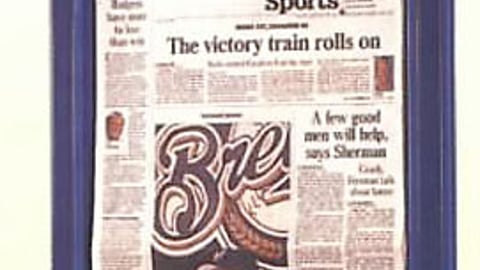 Miller Lite Newspaper Sports Frame
