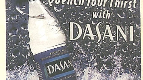 Dasani Bottled Water Easel