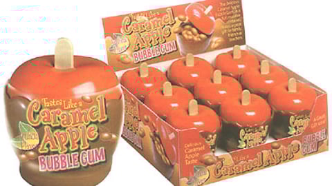 Caramel Apple Gum Display