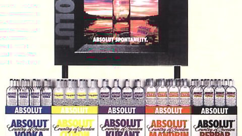 Absolut Sponaneity End Aisle Display