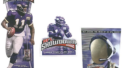 NFL Showdown 2002 Card Game Display