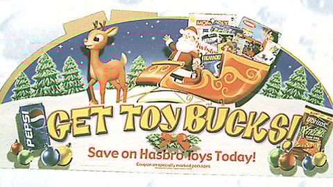Pepsi/Frito-Lay Toy Bucks Sign
