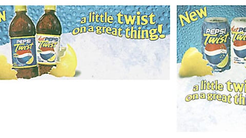 Pepsi Twist Signage