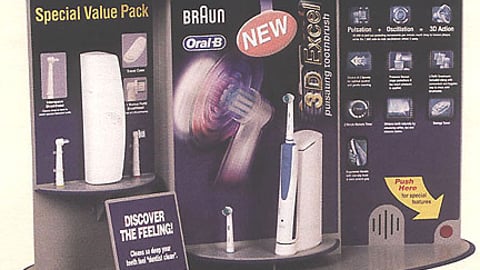 Braun 3D Excel Toothbrush Display