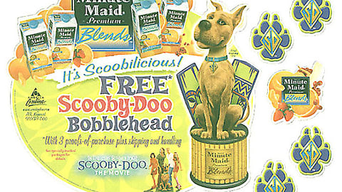 Minute Maid Scooby-Doo Floor Cling