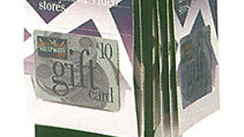 Hollywood Video Gift Cards Display
