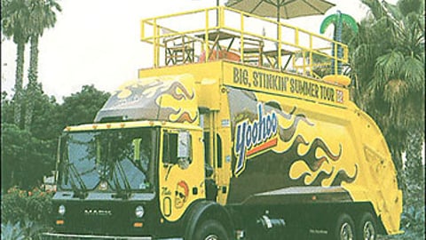 Yoo-hoo Garbage Truck Display