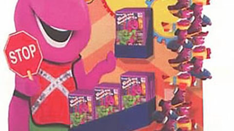 Barney Round and Round Video Display