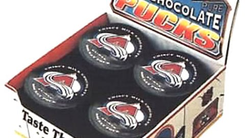 Milk Chocolate NHL Hockey Pucks