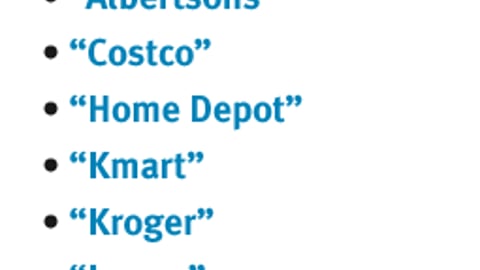Which retailers have provided you with lists of approved vendors?