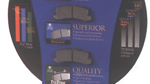 NAPA Brake Pads Display