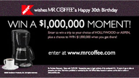 Sunbeam Mr. Coffee Promo