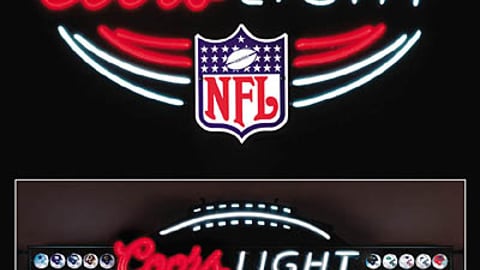 Coors Light NFL Neon