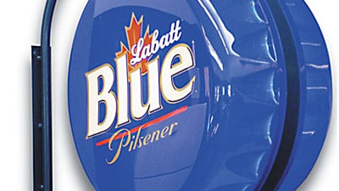 Labatt Blue Sign