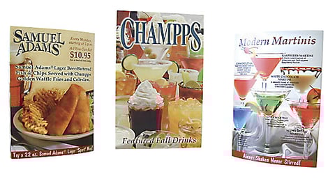 Champps Table Tents