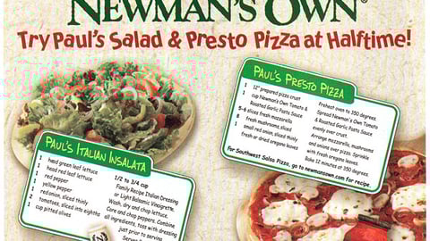 Newman's Own Recipes/Football FSI