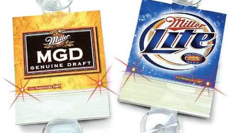 Miller MGD and Lite Flashing Cooler Signs