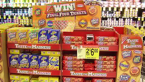 Kraft/Nabisco "Win Final Four Tickets" Display