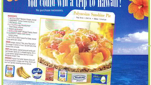 Kraft/Dole Hawaii Sweeps FSI