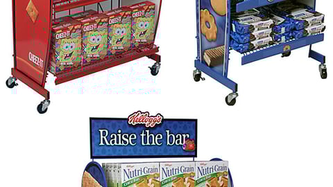 Kellogg Snacks Metal Hutch Displays