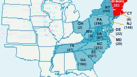 Jean Coutu Map of Acquired Stores