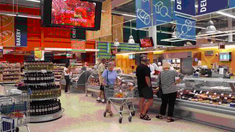 Large-format Tesco TV Deli Monitor