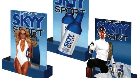 Skyy Sport Backbar P-O-P