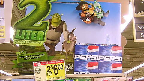 Sierra Mist 'Shrek 2' Free 2 Liter Endcap