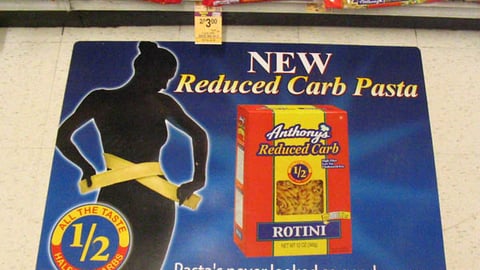 Reduced-Carb Pasta Floor Cling