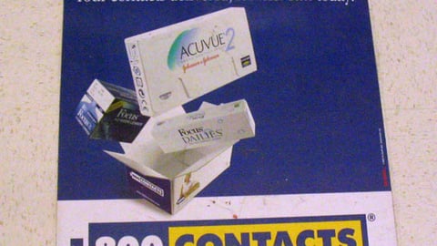 1 800 Contacts Floor Cling