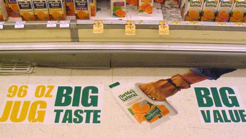 Florida's Natural Juice Floor Cling