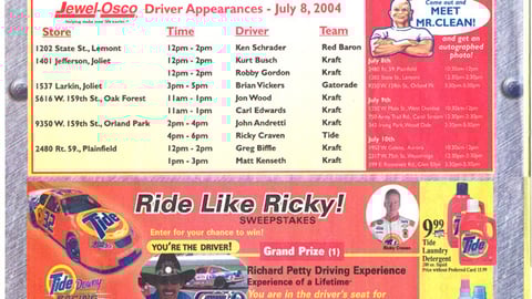 Jewel-Osco Racing Fan Fest Flyer