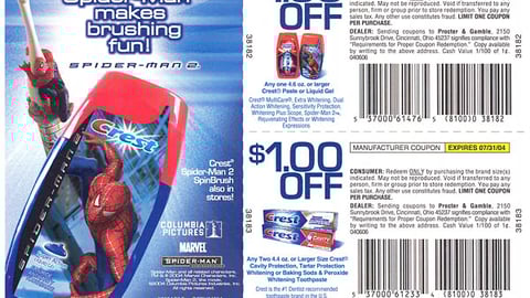 'brandSaver' 'Spider-Man' FSI