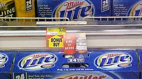 Miller Lite Package With Budweiser Card