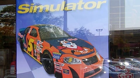 Kellogg's Racing Simulator Sign