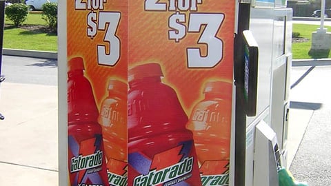 Gatorade Gas Pump Sign