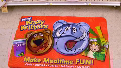 Dixie Krazy Kritters Floor Cling
