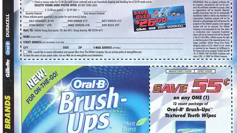 Gillette 'Young Guns' Mail-In Offer FSI