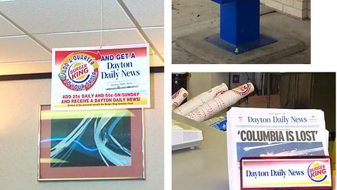 Dayton Daily News Burger King Displays