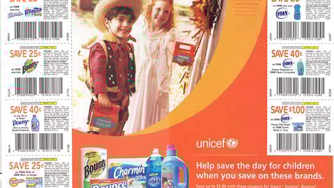 'brandSaver' UNICEF Spread