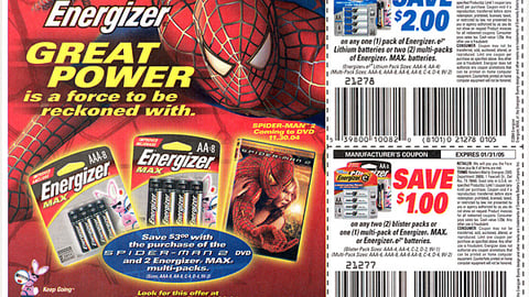 Energizer 'Spider-Man 2' FSI