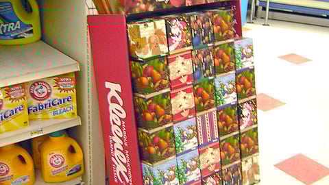 Kleenex Holiday Tissues Floorstand
