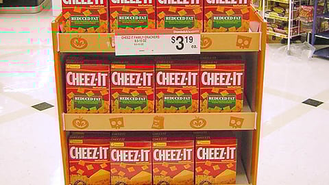 Keebler Cheez-It 'SpongeBob' Watches Floorstand