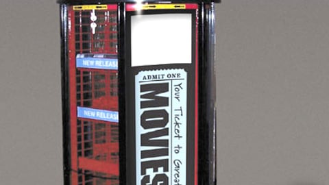 Lockable DVD New Releases Floorstand