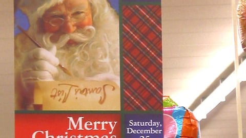 American Greetings Christmas Signage