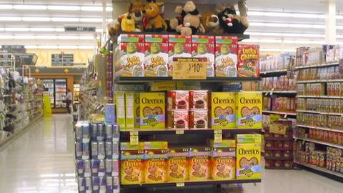 Safeway General Mills Cereal Endcap