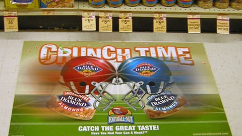 Blue Diamond Almonds "Crunch Time" Floor Cling