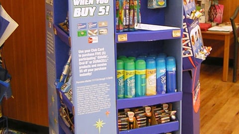 Gillette/Safeway Muliti-brand Pallet Display