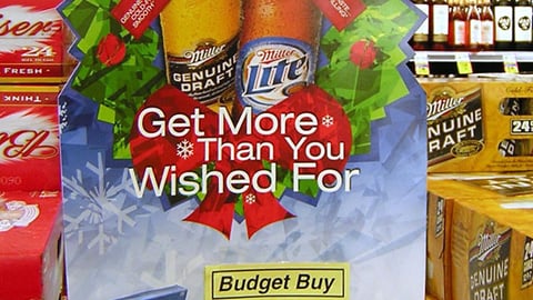 Miller Beer Holiday Case Card