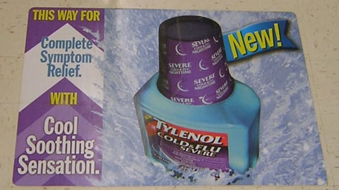 Tylenol Cold & Flu Floor Cling